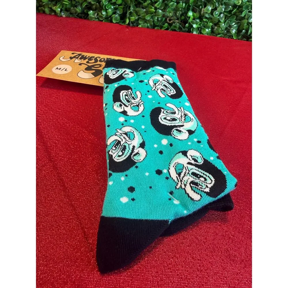 New Awesome Socks Club 'Fun Uncle Frank' by Max Mahn Crew Socks ~ Size M/L Gift